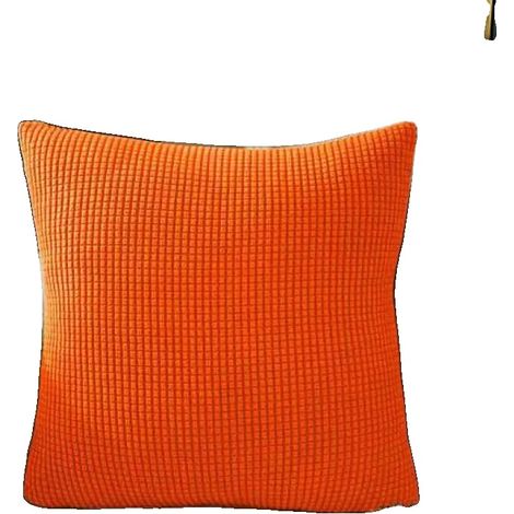 Wurfkissenbezug, weiches Polyester, langlebiges Design, 60x60cm-a, Orange (1/2)