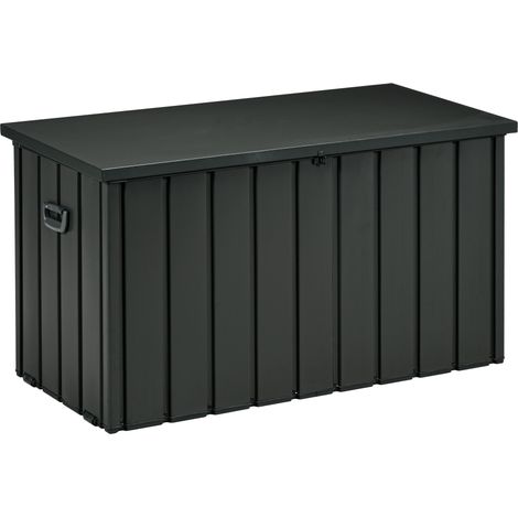 Outsunny 450L Outdoor Storage Box Waterproof with Wheels and Handles