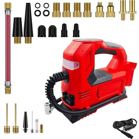 150 PSI Compressor for Milwaukee M18 Battery, Electric Air Pump, Car Compressor with LED Digital Display (1/4)