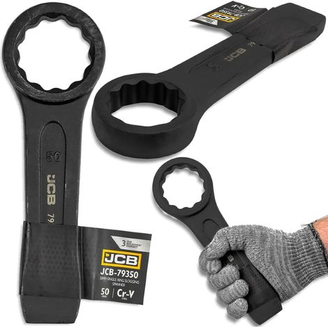 JCB 50 mm Cr-Mo-Stahl 12-Kant-Ringschlüssel (1/5)