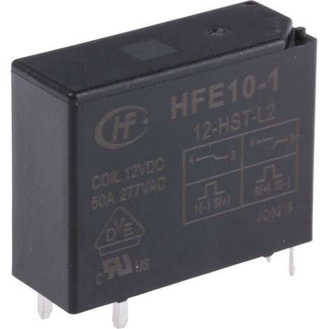 Rs Pro – Relai bistable 12V c.c. 1NO – Montage sur CI – Tension de commutation 440V c.a. – Dimensions 39 x 30.2 x 15mm