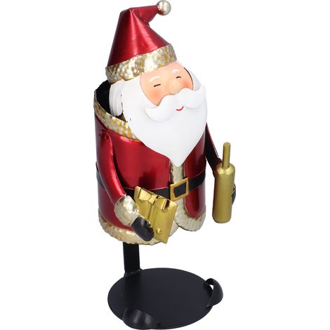 Porte-bouteilles Père Noël - Décoration de Table Innovante pour Fêtes et Anniversaires