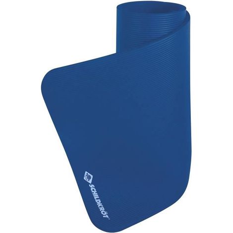 Fitness-/Yogatmatte - XL - SCHILDKROT - 195 x 80 cm - Dicke 15 mm - Synthetischer Gummi - Blau