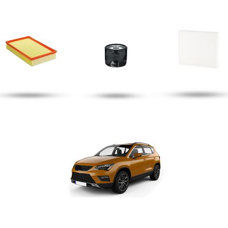 Kit tagliando 3 filtri compatibile con Seat Ateca (KH) 1.5 TSI 110kw Dal 2018 (1/4)
