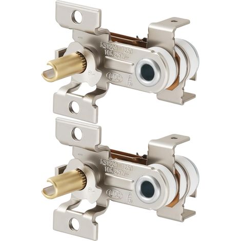Lot de 2 Thermostats Réglables pour Radiateurs électriques KST220 T250 10A 250V (1/5)