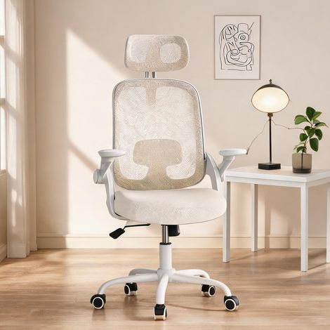Chaise de bureau beige 63,5 x 47 x 117,5 cm (1/5)