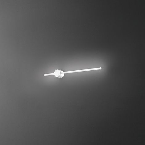 CLOCK Applique LED en aluminium 12W 3000K Perenz 65 cm Blanc
