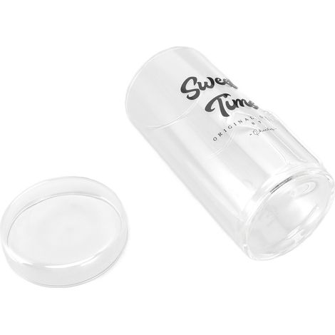 Tasse en Verre Transparente pour Café et Boissons, Couvercle Inclus, Décoration Maison Idéale Cadeau (1/5)