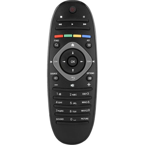 Télécommande universelle pour Philips, ABS Durable, Stable, facile à utiliser, remplacement sensible, Smart TV (1/5)