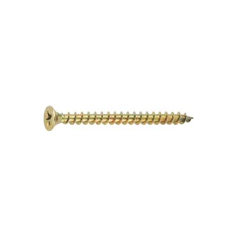 VITI TRUCIOLARE TSP CAVA PZ INT. FILETTATA IN ACCIAIO ZINCATO GIALLO- - ø mm.4x45 - 200 pezzi AMBROVIT