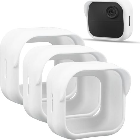 Funda impermeable de silicona blanca para cámaras de seguridad - Material de silicona - Compatible con cámaras Smart Blink (1/5)