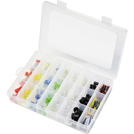 TRU COMPONENTS  LED-Sortiment  Rot, Blue, Grün, Gelb, Kaltweiß, Warmweiß Rund 3 mm, 5 mm, 8 mm 30 °