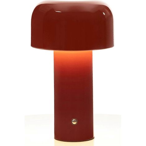 Lampe de bureau tactile rechargeable USB LED, veilleuse champignon moderne rouge pour salon bar chambre (1/4)