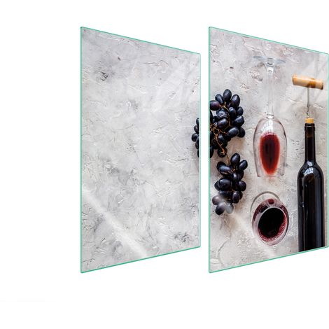 PLACA PROTECTORA DE VIDRIO PARA COCINA 2x35x52 VINO (1/5)