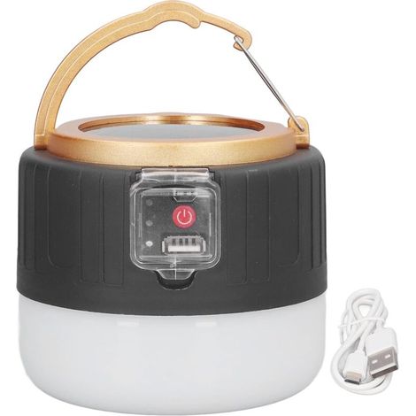 Rechargeable Camping Lantern, Camping Lamp with USB Interface, LED Camping Lantern for Outdoor Camping, BBQ, and Emergency Use (1/4)
