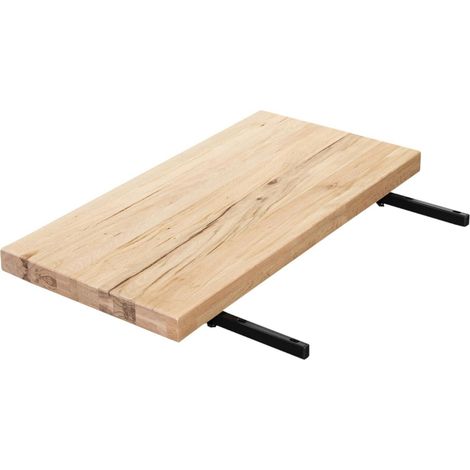 Rallonge pour table extensible en chêne blanc bords droits 200 et 240 cm PALERME (1/5)