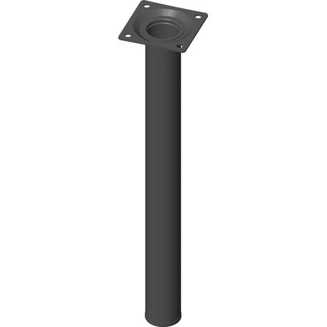 Möbelfüße Tischbeine rund Möbelbeine ø 30 mm Länge 300 mm Stahl schwarz