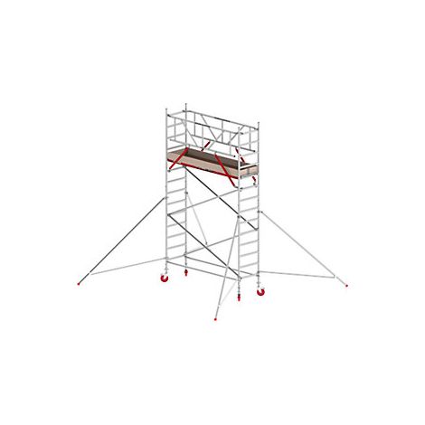 Andamio rodante RS TOWER 41 estrecho  plataforma de madera 