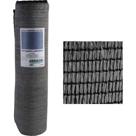 Arrigoni Rete Ombreggiante HD 90% Rotolo 150x25 m Frangivista Polietilene colore Grigio