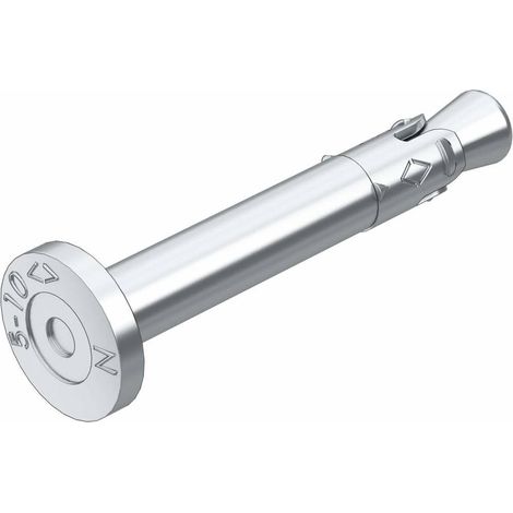 OBO Bettermann Cheville à clou N-K avec tête de clou 6x44mm acier galvanisé, 3498390 (1/2)