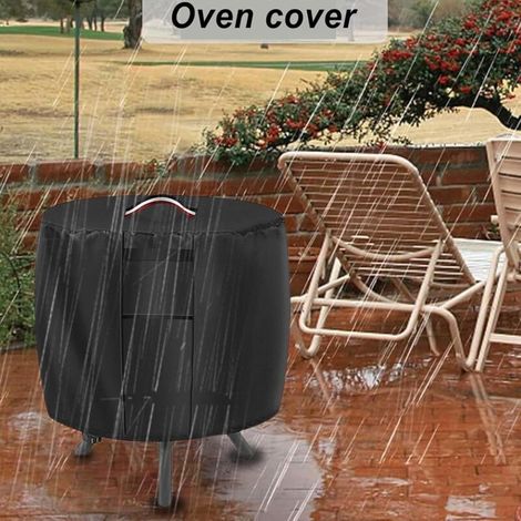 Housse de protection pour brasero ronde - Imperméable - Résistante à la décoloration - Pour brasero