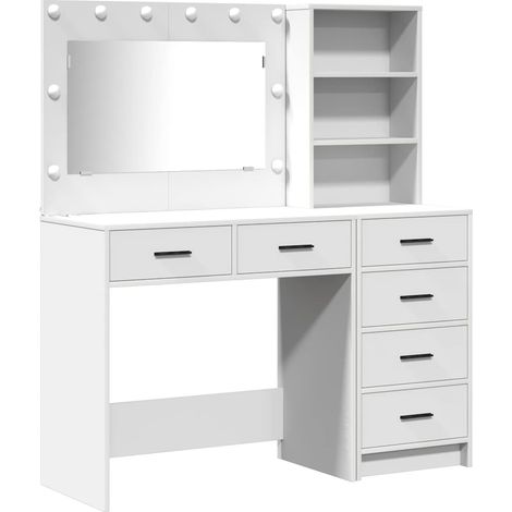 Maison Exclusive - Tavolo da Trucco Bianco 78.5 x 41 x 135 cm Legno multistrato