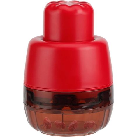 Dénoyauteurs de Cerise et Olives, Multi Dénoyauteur pour Cerises Retrait de Graines à Pression Facile avec 7 Dénoyauteurs Appareil de Cuisine pour. (1/5)