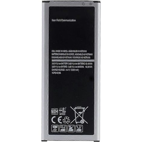 Batterie Li-ion rechargeable 3,85 V 3 220 mAh pour Samsung Galaxy Note 4 (Code : (1/4)