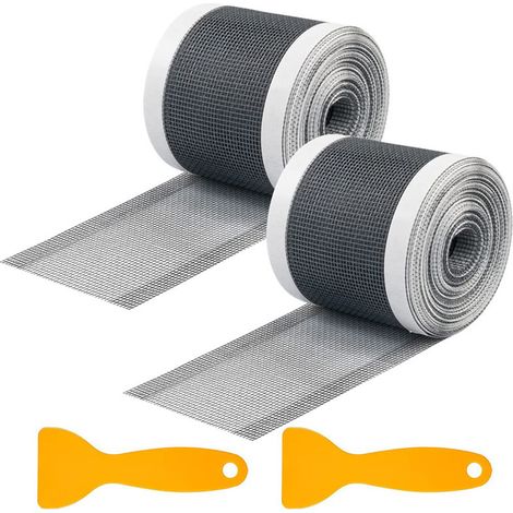 Filtro per capelli da doccia - 2 pezzi - 12 cm x 4 m - Previene le ostruzioni - Doccia - Filtro per capelli - Filtro per lavandino - Filtro per scarico - Rete in PVC (1/4)