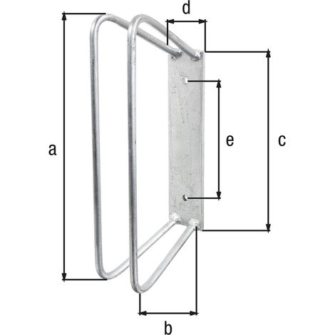 Fahrradhalterung Wand Fahrradhalter 45 Grad für Radbreiten von 25 - 53 mm (1/2)