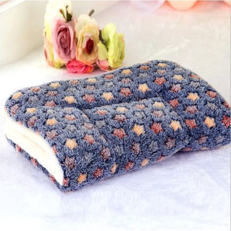 Manta para perros y gatos, manta polar, alfombra suave, cojín para cachorros/gatitos, estampado XL (1/5)