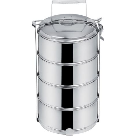 Fiambrera de acero de 4 niveles, 4 x 1 l (1/3)