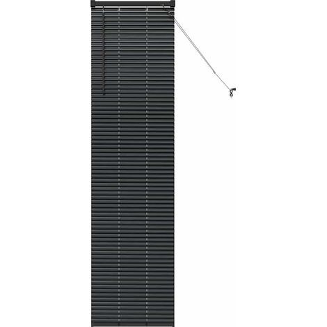 Maison Exclusive - Persianas venecianas Manual Negro 175 x 45 cm