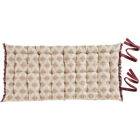 Matelas de Sol Jacquard "Ikat" 60x120cm Beige Lin (1/4)