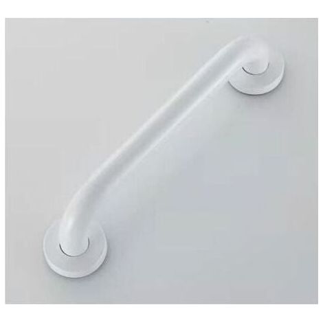 Blanc 400mmBarre d'Appui Douche , Poignée de Douche de Sécurité, Barre d'Appui WC Handicapé, Barre de Soutien pour Toilette, Barre de Maintien Douche et WC INHHUB (1/4)