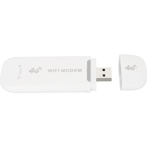 Modem 4G LTE Portable WiFi Hotspot avec Slot Carte Micro SIM - Routeur Mini Voyage Blanc (1/5)