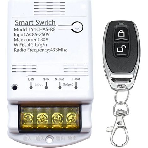 30A Wi-Fi-Schaltrelais, Tuya APP 433MHz Empfängermodul