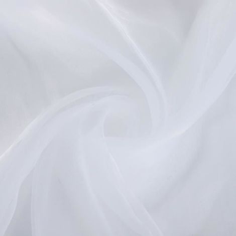Rideau - - Voilage Transparent - 200x100 cm - Passe-tringle - Blanc (1/4)