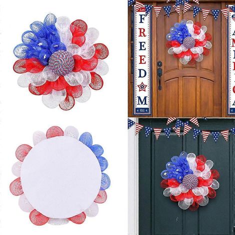 Couronne pour la fête de l'indépendance, couronne drapeau américain, couronne commémorative américaine (1/4)