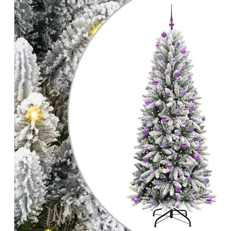 Sapin de Noël,Arbre de Noël artificiel avec 300 LED Blanc 93 x 93 x 240 cm CFW81573 (1/5)