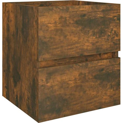 Mobile Lavabo  Armadio Lavabo Rovere Fumo 41x38,5x45 cm in Legno Multistrato (1/5)
