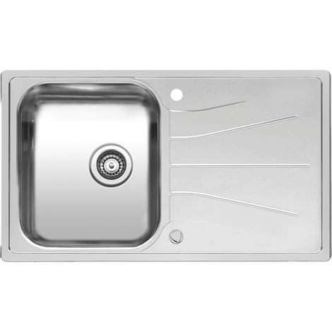ReginoxEinbauspüle Diplomat 10 ECO Edelstahl Spülbecken mit Tropftasse, 860x500mm - Spülbecken mit Drehknopfventil für 500mm Unterschrank (1/5)