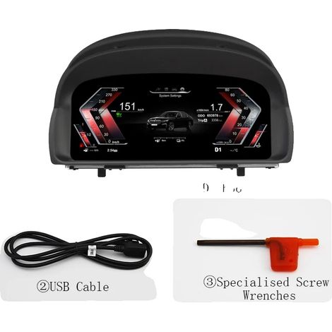 Panel de instrumentos digital, pantalla LCD, compatibilidad con vehículos híbridos, X1 E84 (1/2)