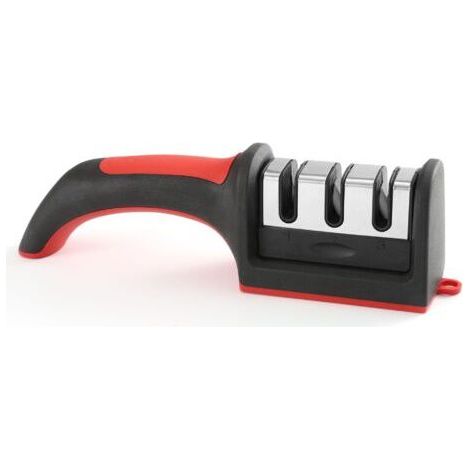 3 Stage Knife Sharpeners – Professional Manual Sharpeners for Stainless Steel & Ceramic Kitchen Knives – Non-Slip Base, Ergonomic Handle, Safe Sharpening (1/5)