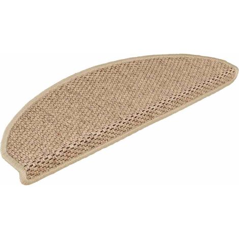 Maison Exclusive - Tappeti Autoadesivi Scale Aspetto Sisal 15 pz 65x21x4 cm Sabbia (1/5)