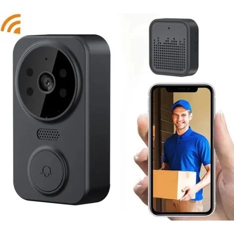 Sonnette vidéo sans fil Tuya Home Security avec interphone WiFi intelligent et caméra (1/5)