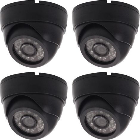 4X CaméRa CCTV HD 800TVL CaméRa DôMe de Sécurité ExtéRieure (1/5)