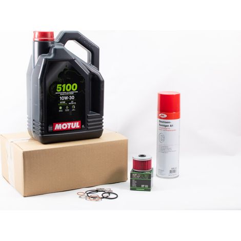 Kit Entretien Vidange Standard pour HONDA CB 300 R NA Neo Sports Cafe de 2018 à 2023 - MOTUL 5100 10W30 4L