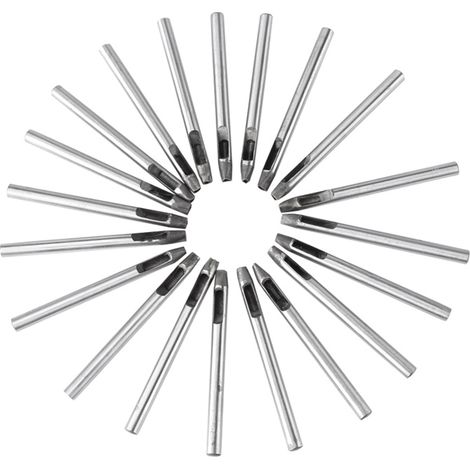 Lederbearbeitungswerkzeuge aus Kohlenstoffstahl, 20-teilig, 5 mm