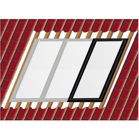 Set d’extention intégration dans tuiles vertical 1 capteur supplémentaire